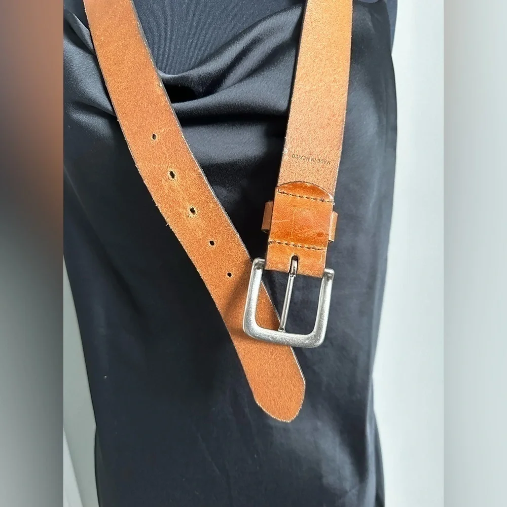 BROTHERS LEATHER SUPPLY CO. Belt Men’s Brown 36 Work Casual Rustic Durable Thick